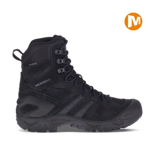 Merrell Strongfield Tactical 8" Waterproof Sicherheitsschuhe Herren Schwarz [DE-REHGN]